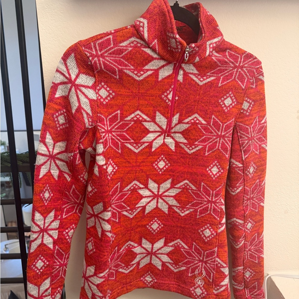Orange & Pink Spyder Quarter Zip